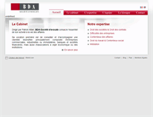 Tablet Screenshot of bda-avocats.com